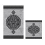 Mijölnir Juego de alfombras de baño Gris (2 piezas)